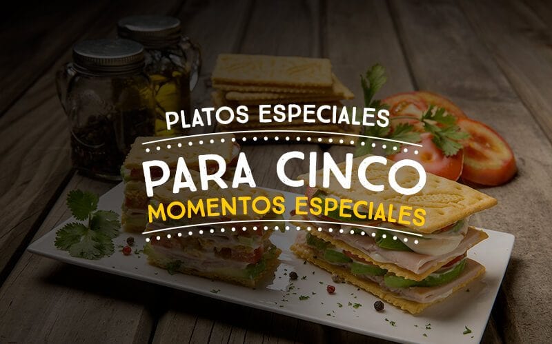 Platos especiales para cinco momentos especiales